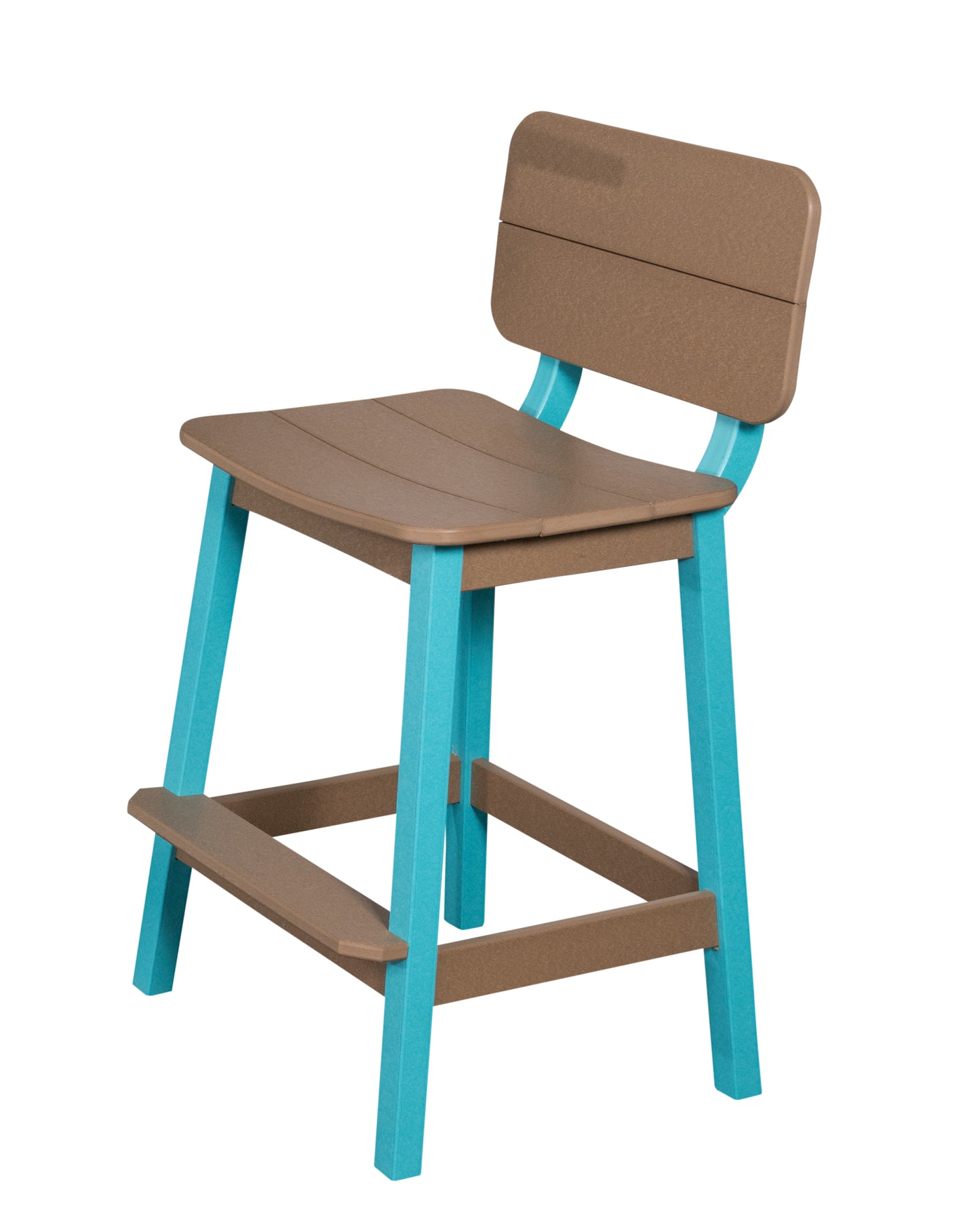 Beaver Dam Woodworks Surf-Aira Saddle Bar Stool w/ Back - LEAD TIME TO SHIP 3 WEEKS OR LESS