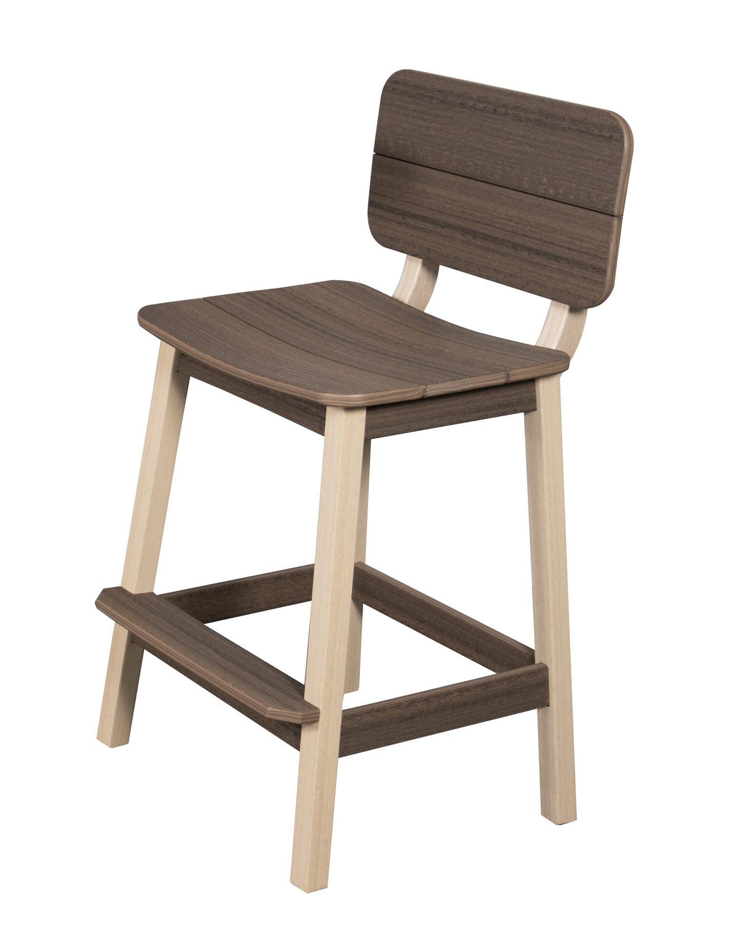 Beaver Dam Woodworks Surf-Aira Saddle Bar Stool w/ Back - LEAD TIME TO SHIP 3 WEEKS OR LESS