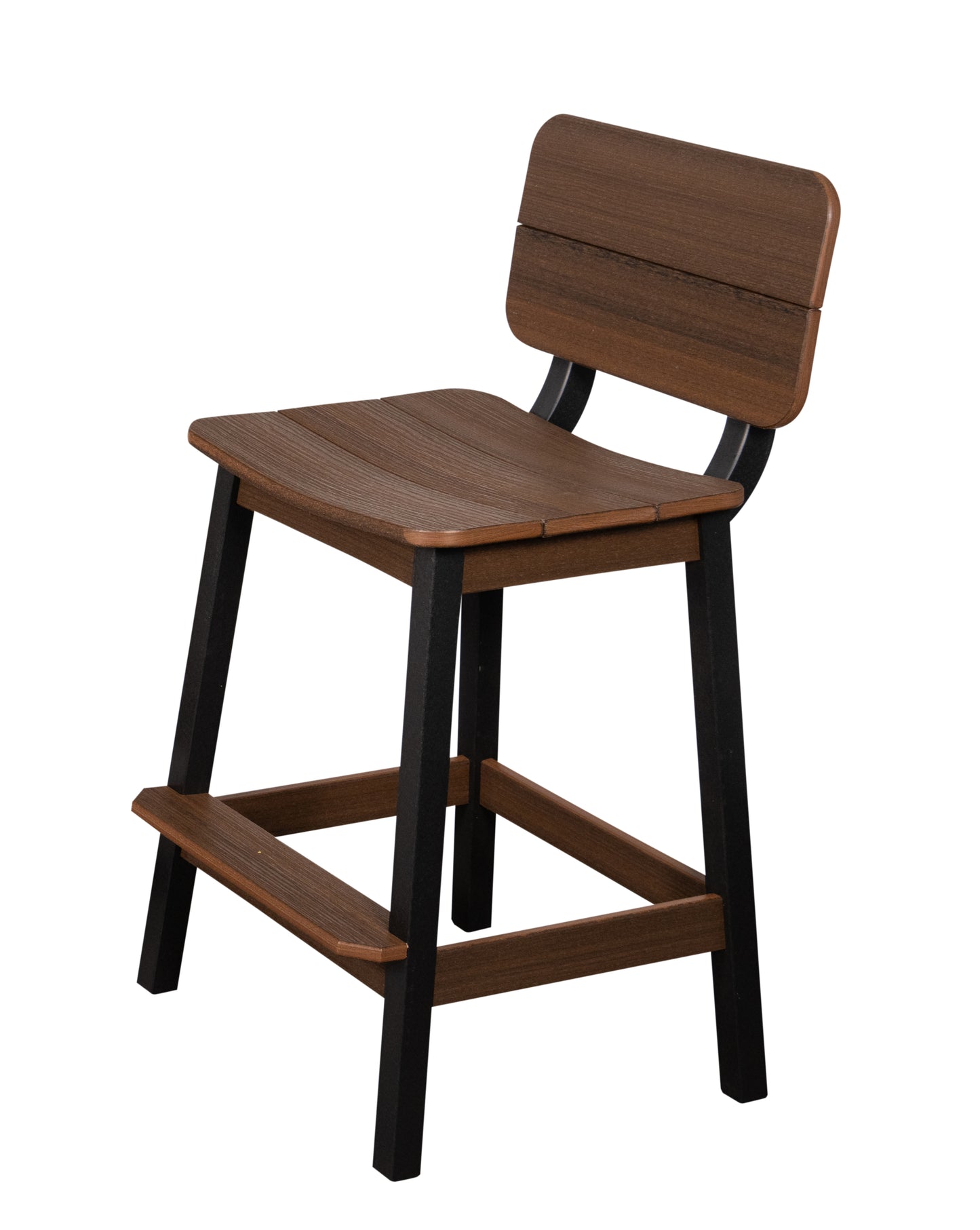 Beaver Dam Woodworks Surf-Aira Saddle Bar Stool w/ Back - LEAD TIME TO SHIP 3 WEEKS OR LESS