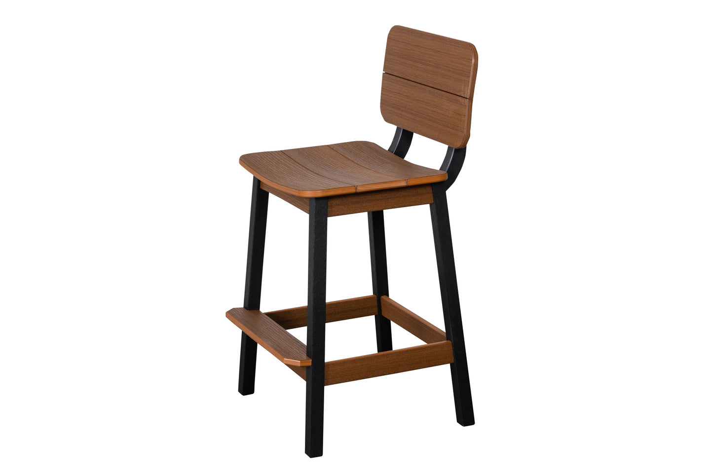 Beaver Dam Woodworks Surf-Aira Saddle Bar Stool w/ Back - LEAD TIME TO SHIP 3 WEEKS OR LESS