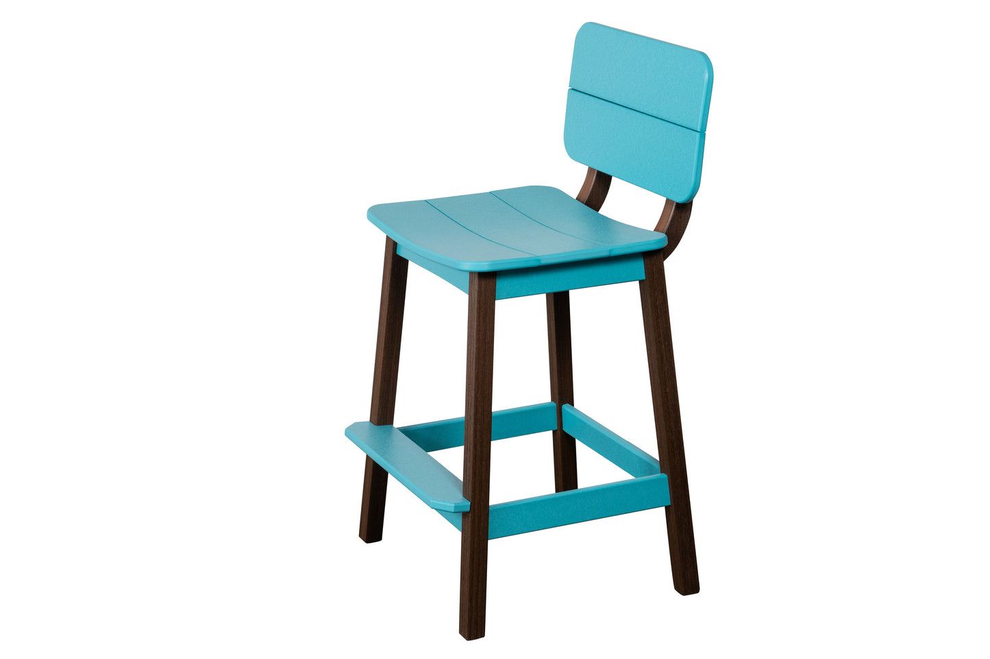 Beaver Dam Woodworks Surf-Aira Saddle Bar Stool w/ Back - LEAD TIME TO SHIP 3 WEEKS OR LESS