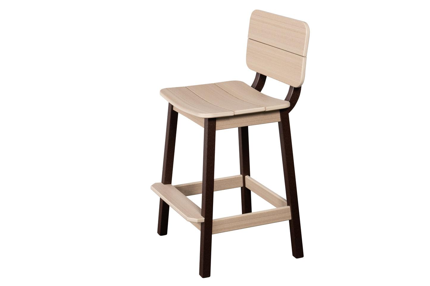 Beaver Dam Woodworks Surf-Aira Saddle Bar Stool w/ Back - LEAD TIME TO SHIP 3 WEEKS OR LESS