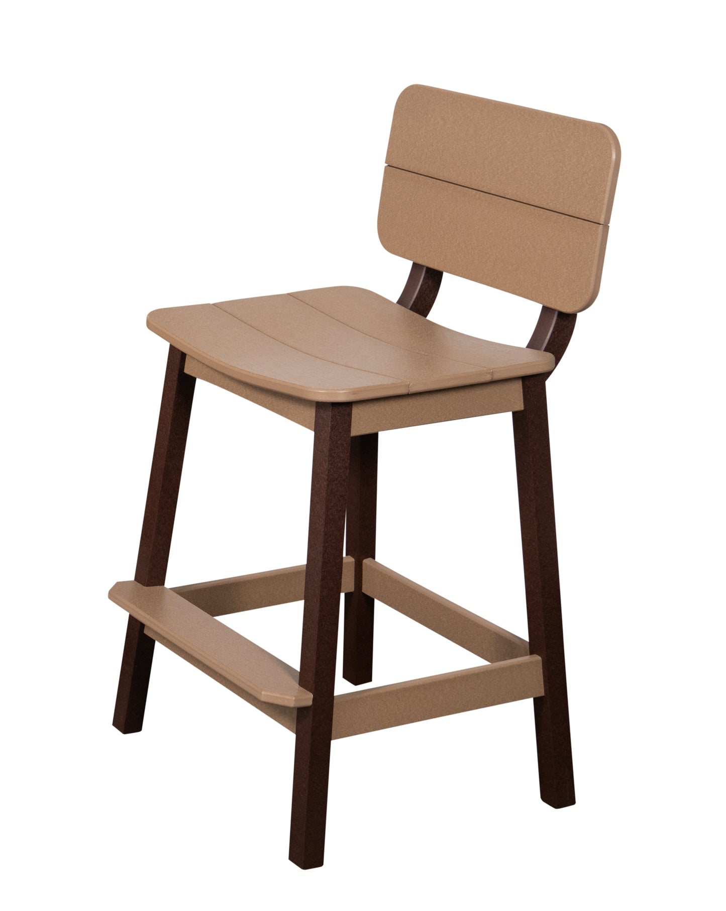 Beaver Dam Woodworks Surf-Aira Saddle Bar Stool w/ Back - LEAD TIME TO SHIP 3 WEEKS OR LESS