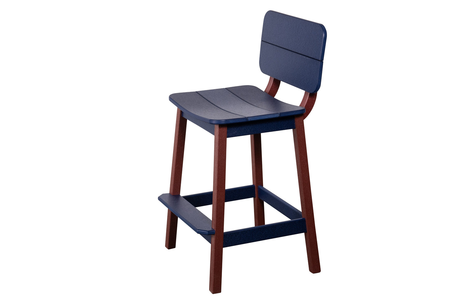 Beaver Dam Woodworks Surf-Aira Saddle Bar Stool w/ Back - LEAD TIME TO SHIP 3 WEEKS OR LESS