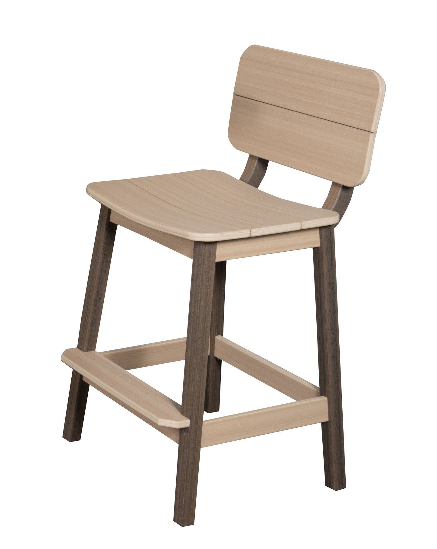 Beaver Dam Woodworks Surf-Aira Saddle Bar Stool w/ Back - LEAD TIME TO SHIP 3 WEEKS OR LESS