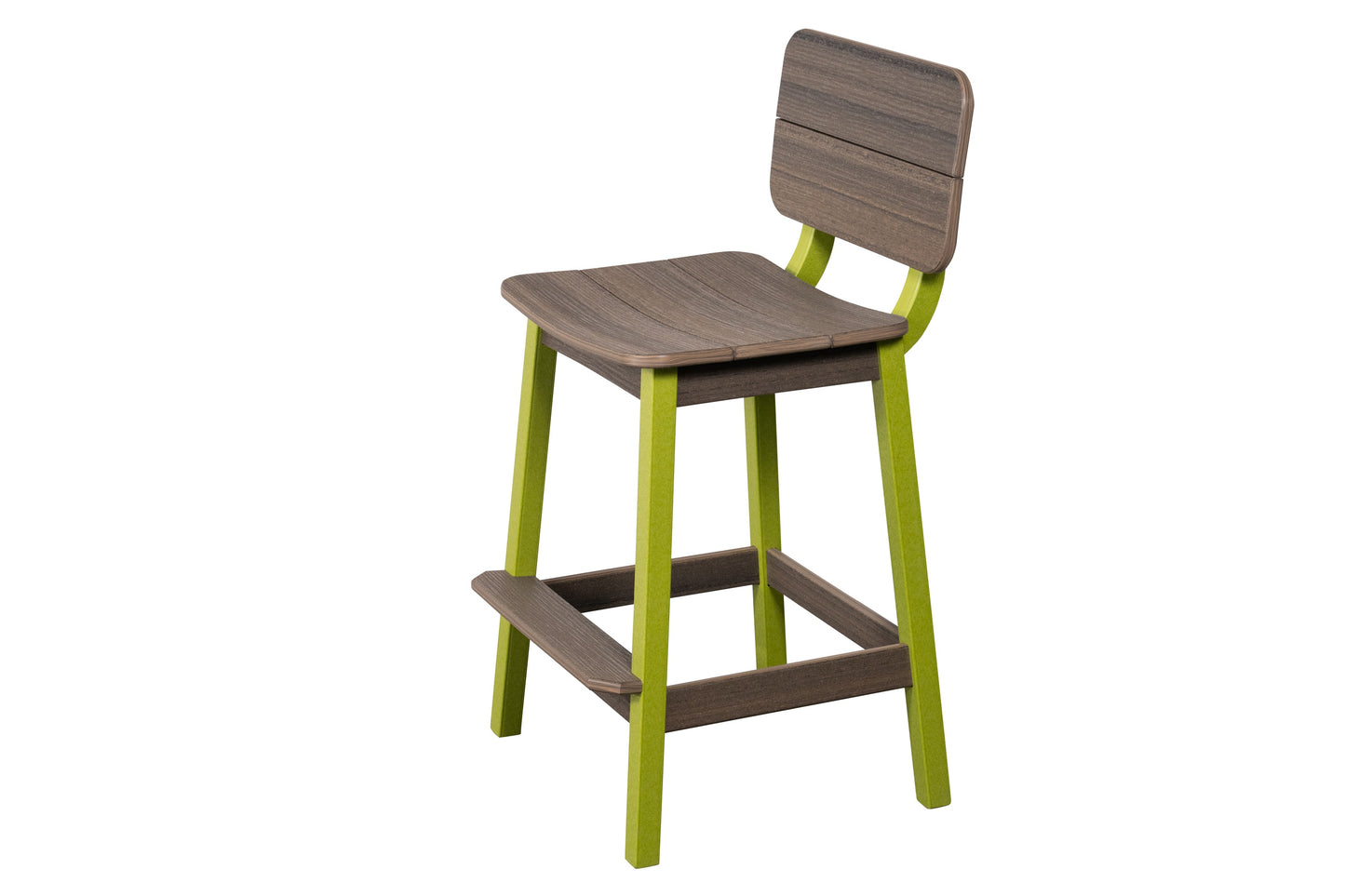 Beaver Dam Woodworks Surf-Aira Saddle Bar Stool w/ Back - LEAD TIME TO SHIP 3 WEEKS OR LESS