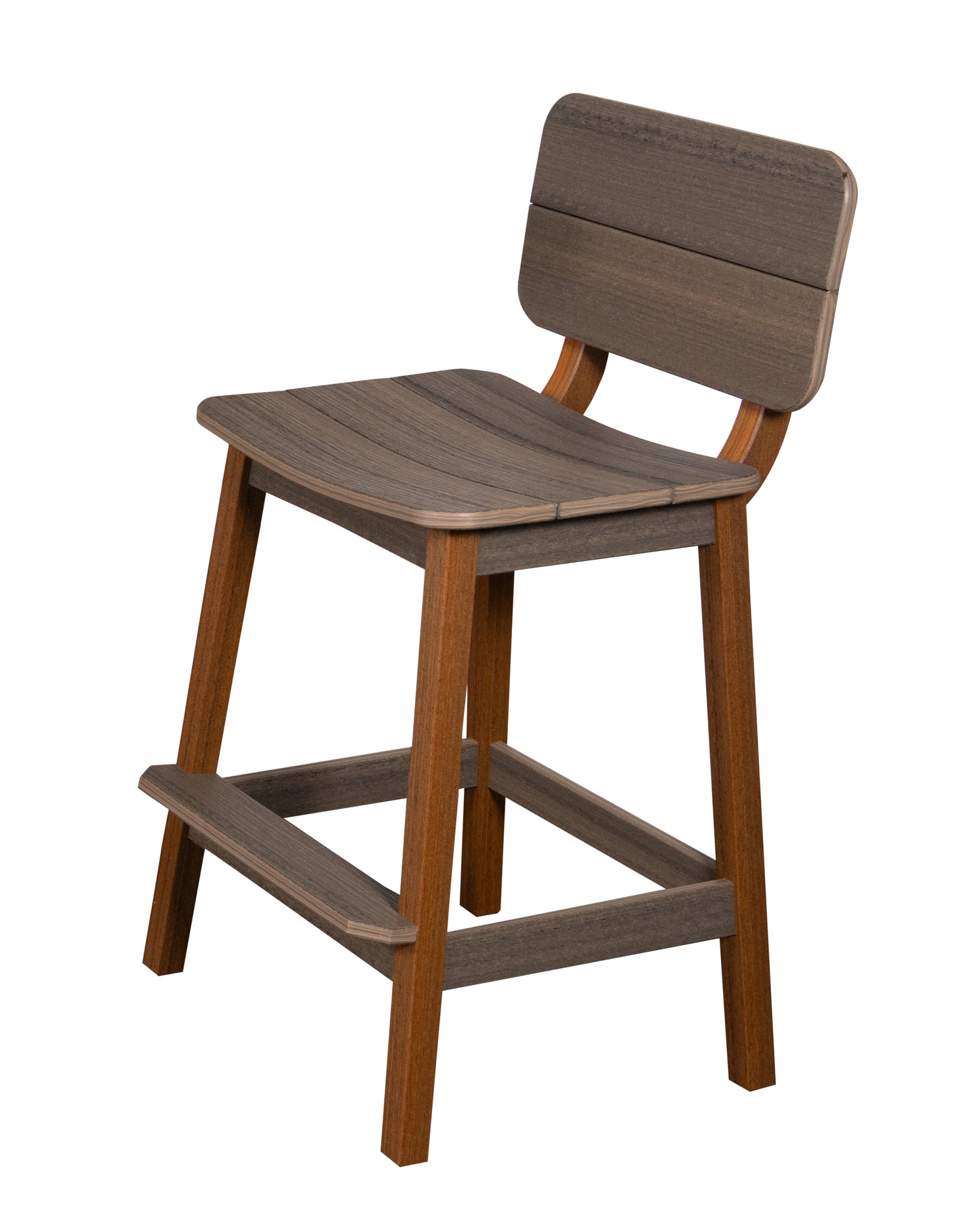 Beaver Dam Woodworks Surf-Aira Saddle Bar Stool w/ Back - LEAD TIME TO SHIP 3 WEEKS OR LESS