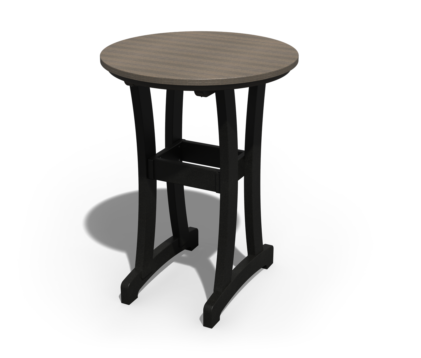 Patiova Recycled Plastic 30" Round Legacy Bar Table - LEAD TIME TO SHIP 4 WEEKS