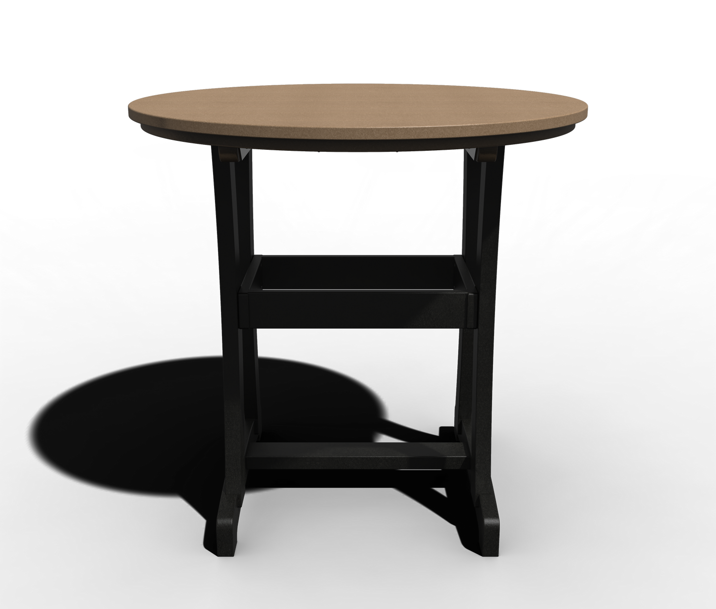 Patiova Recycled Plastic 42" Round Legacy Bar Table - LEAD TIME TO SHIP 4 WEEKS