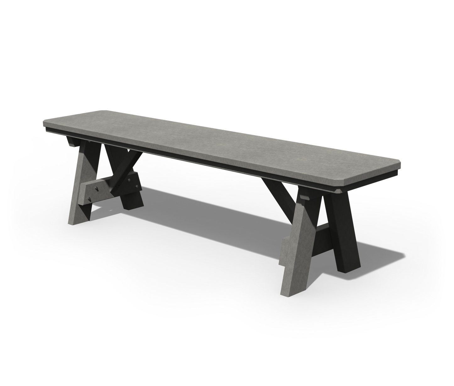 Patiova Recycled Plastic 66" Dining Bench - LEAD TIME TO SHIP 4 WEEKS