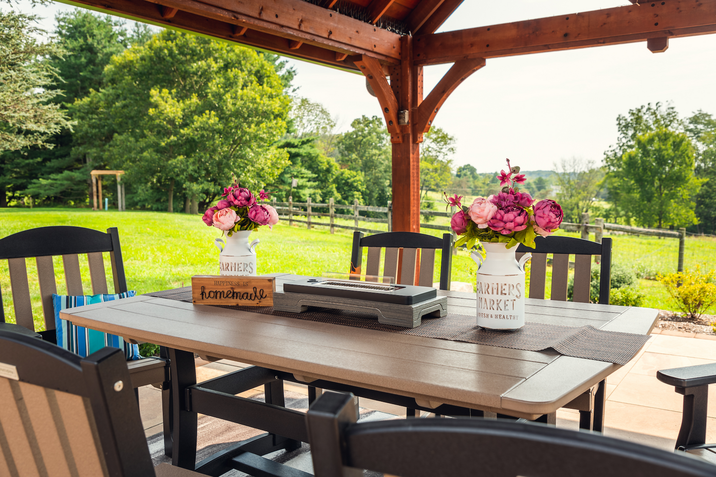 Patiova Recycled Plastic 4'x6' English Garden Dining Table - LEAD TIME TO SHIP 4 WEEKS