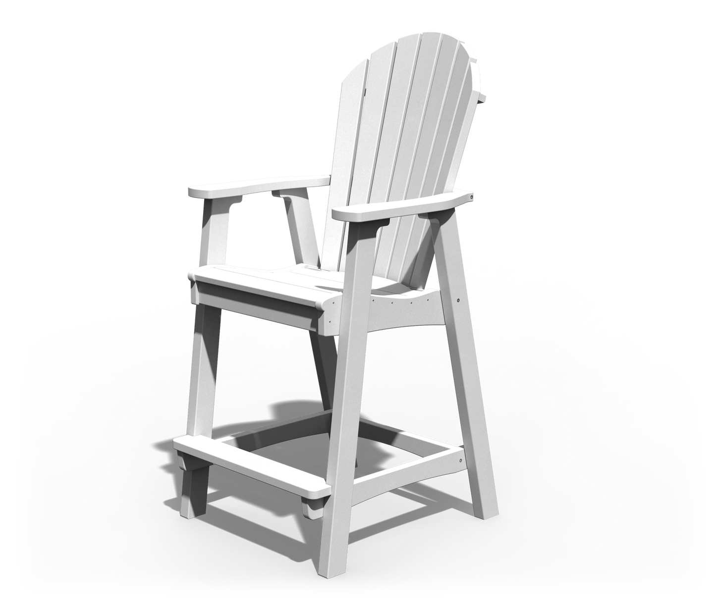 Patiova Recycled Plastic Amish Crafted Adirondack Bar Chair - LEAD TIME TO SHIP 4 WEEKS