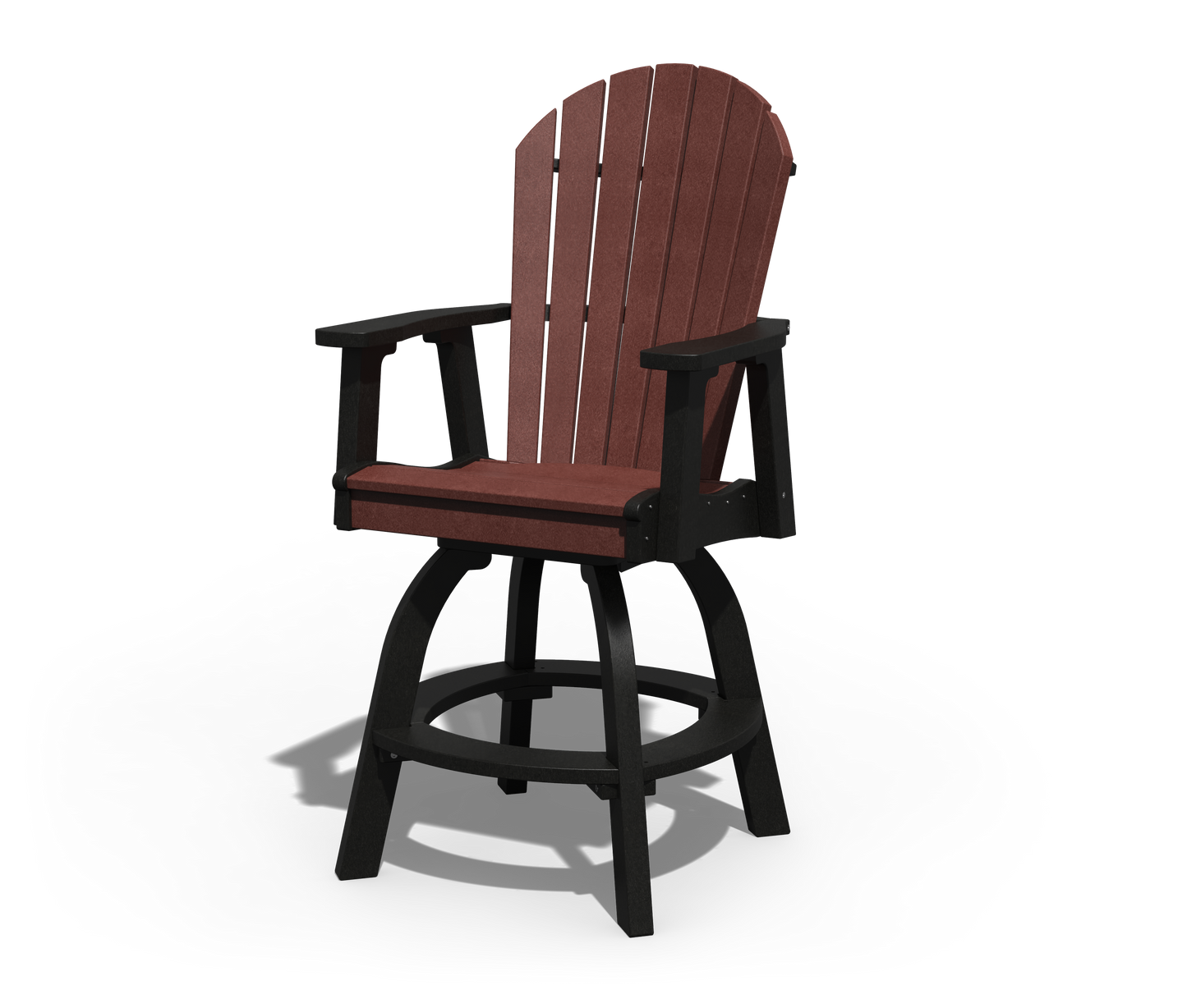 Patiova Recycled Plastic Adirondack Swivel Chair (Bar Height) - LEAD TIME TO SHIP 4 WEEKS