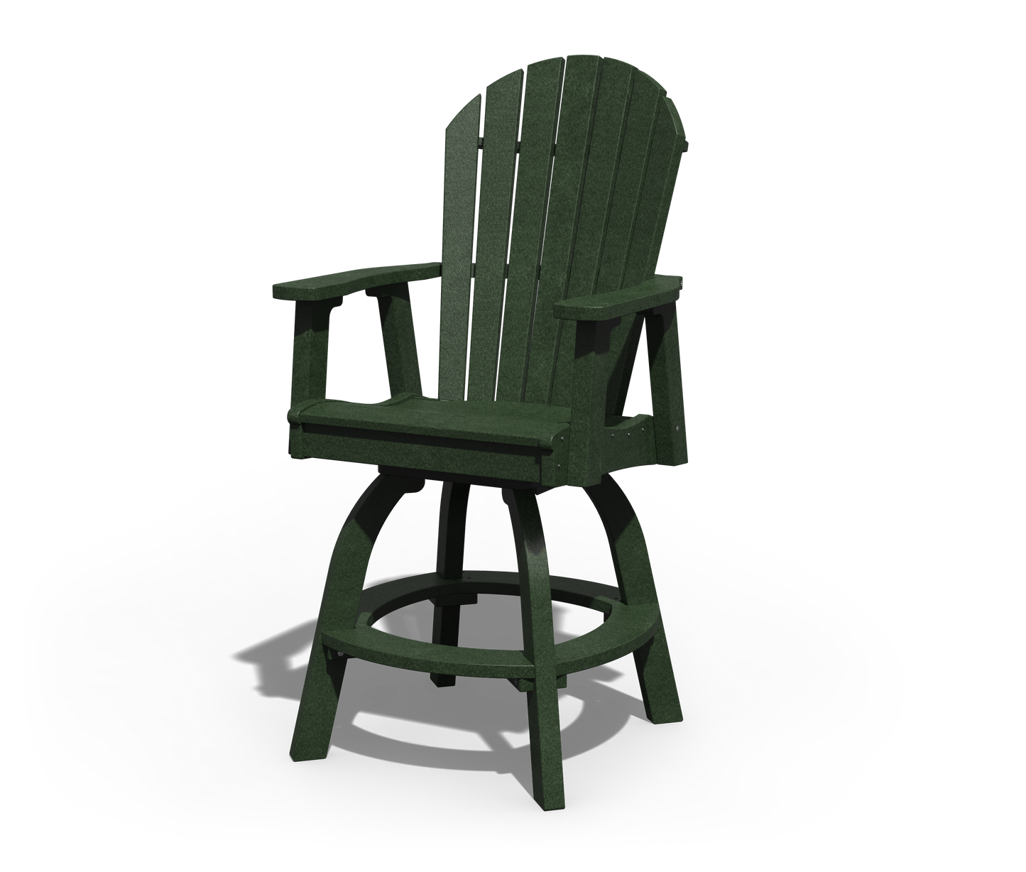 Patiova Recycled Plastic Adirondack Swivel Chair (Bar Height) - LEAD TIME TO SHIP 4 WEEKS