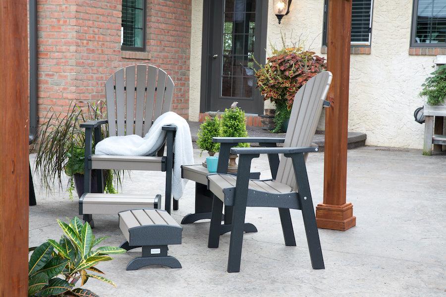 Patiova Recycled Plastic Amish Crafted Adirondack Dining Chair - LEAD TIME TO SHIP 4 WEEKS