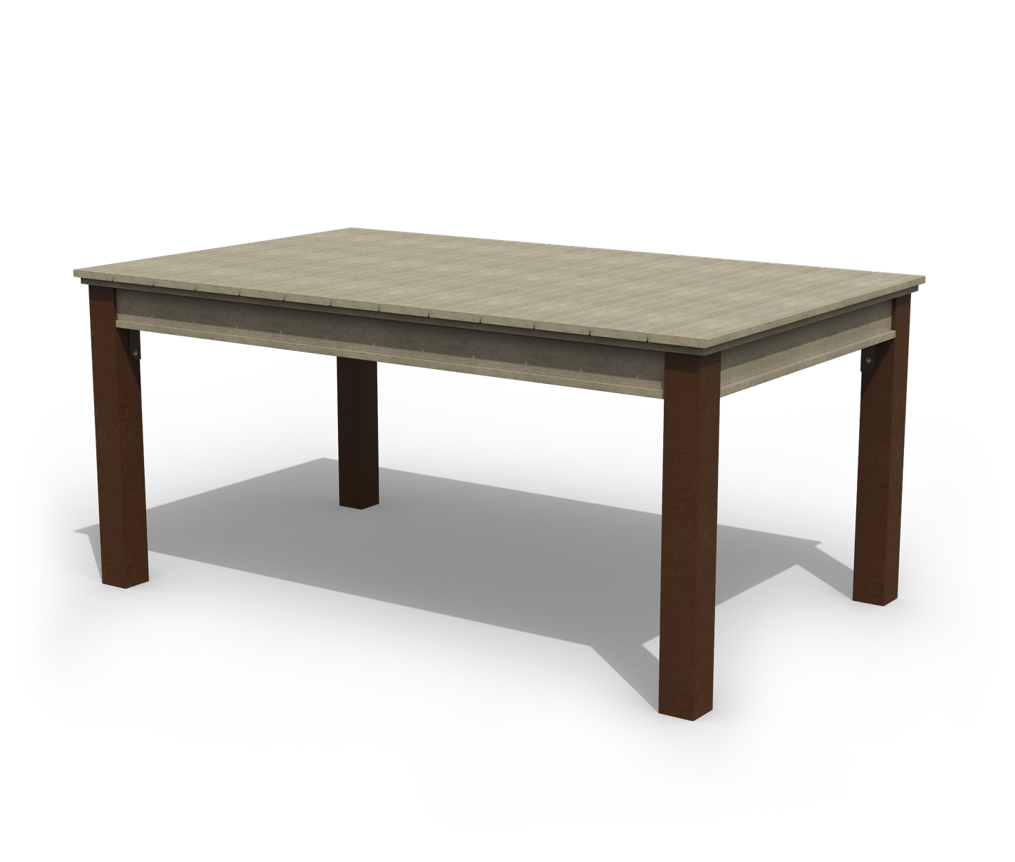 Patiova Recycled Plastic 4'x6' Urban Harbour Dining Table - LEAD TIME TO SHIP 4 WEEKS