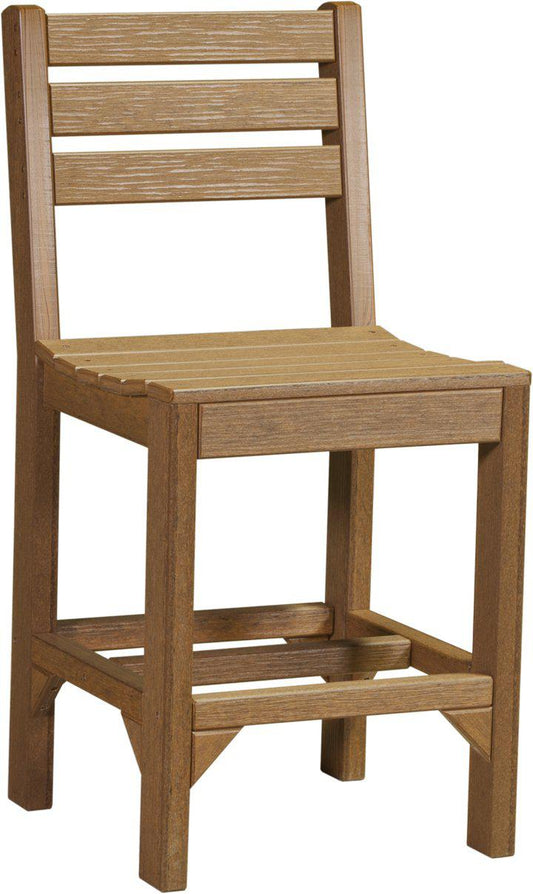 LuxCraft Recycled Plastic Counter Height Island Side Chair - LEAD TIME TO SHIP 3 TO 4 WEEKS