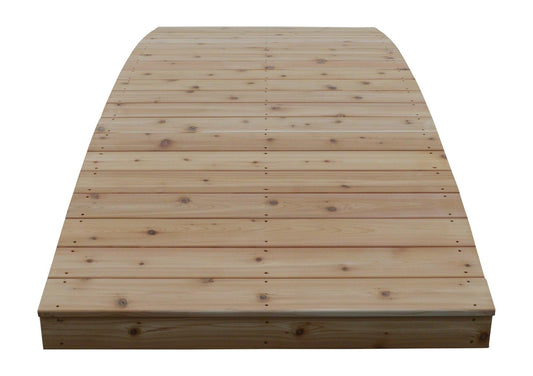 A&L Furniture Co. Western Red Cedar 4' x 12' Plank Garden Bridge - LEAD TIME TO SHIP 2 WEEKS