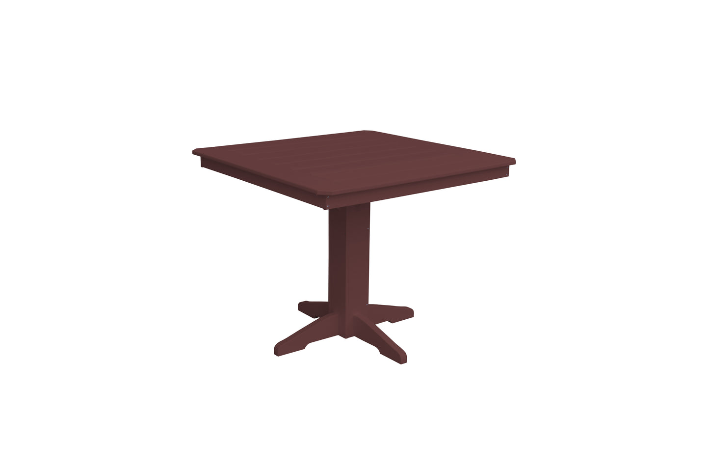 A&L Furniture Co. Recycled Plastic 44" Square Table (Counter Height) - LEAD TIME TO SHIP 10 BUSINESS DAYS