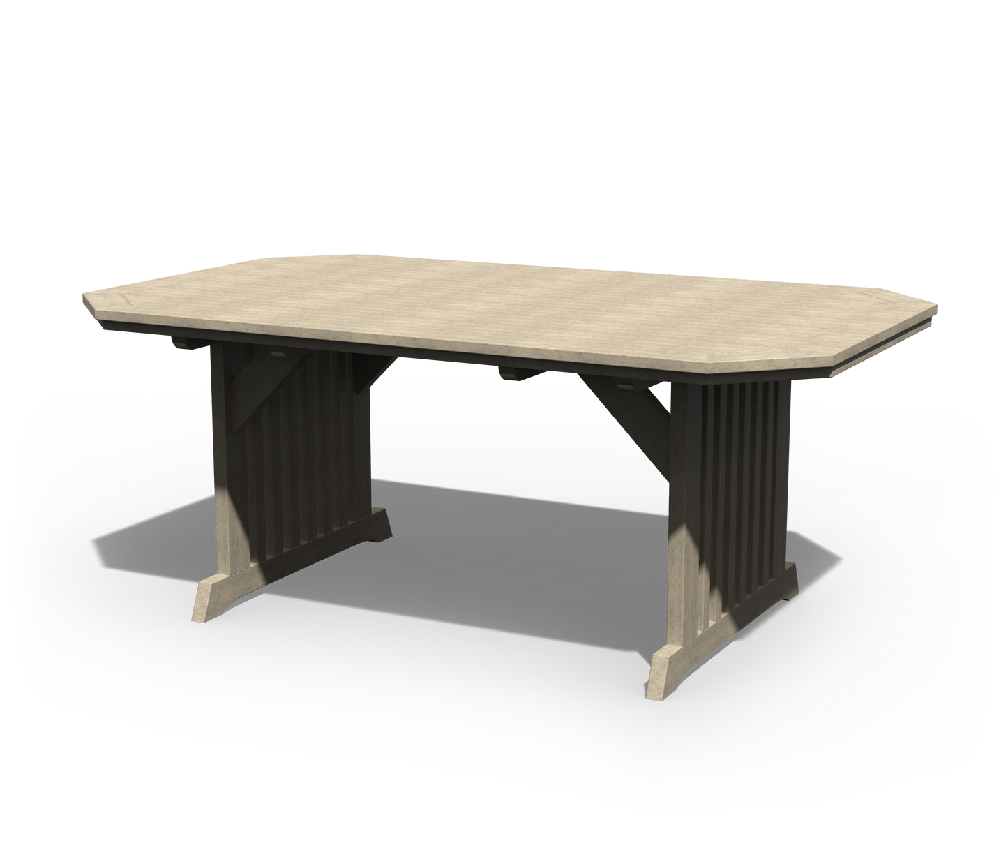 Patiova Recycled Plastic 4'x6' English Garden Dining Table - LEAD TIME TO SHIP 4 WEEKS