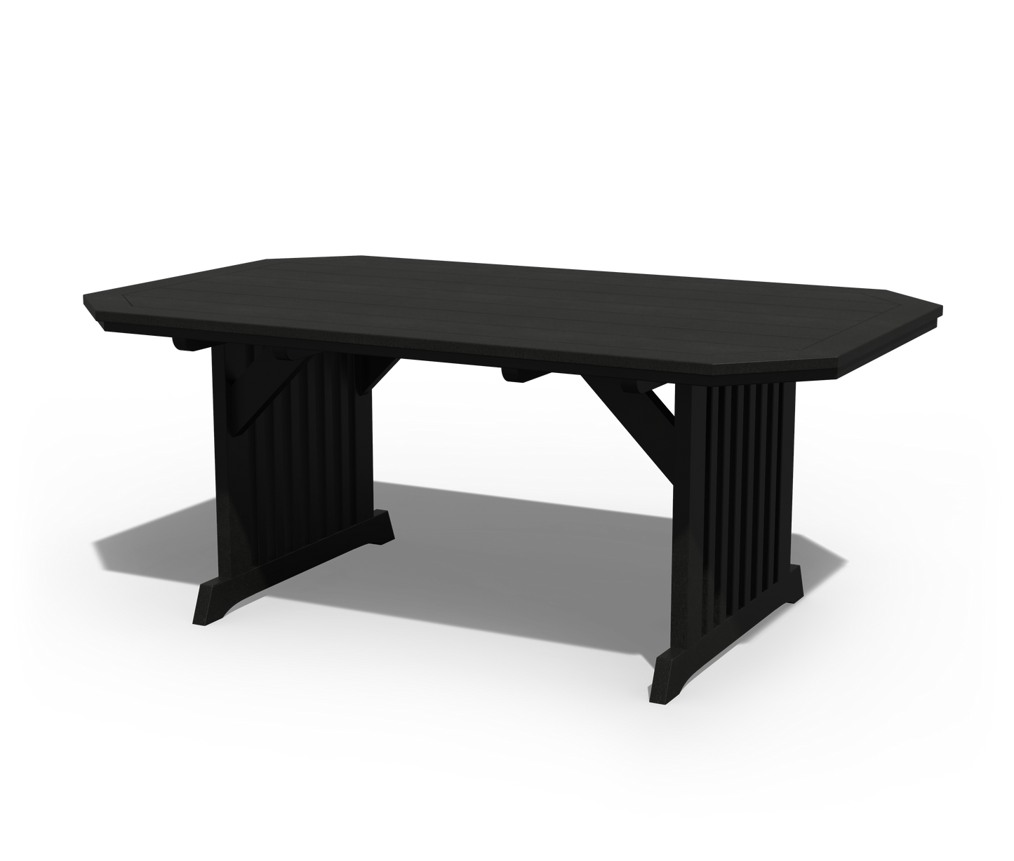 Patiova Recycled Plastic 4'x6' English Garden Dining Table - LEAD TIME TO SHIP 4 WEEKS