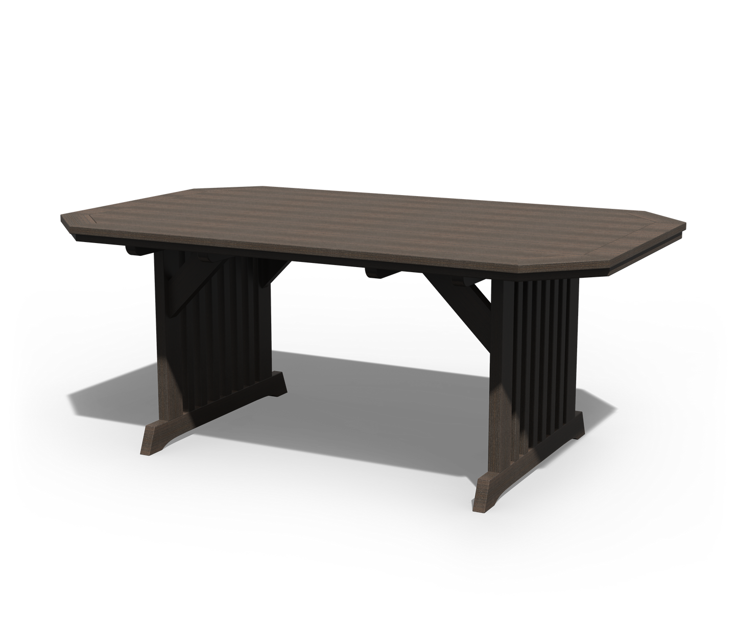 Patiova Recycled Plastic 4'x6' English Garden Dining Table - LEAD TIME TO SHIP 4 WEEKS