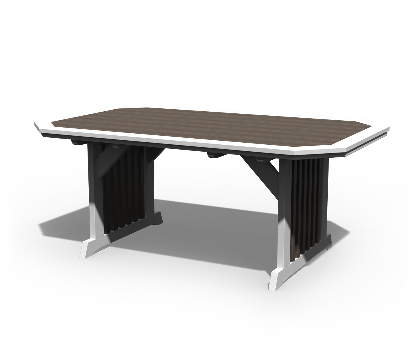 Patiova Recycled Plastic 4'x6' English Garden Dining Table - LEAD TIME TO SHIP 4 WEEKS