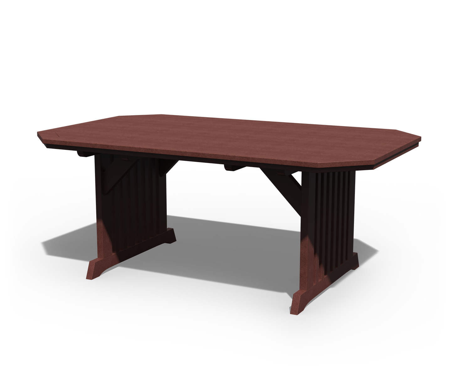 Patiova Recycled Plastic 4'x6' English Garden Dining Table - LEAD TIME TO SHIP 4 WEEKS