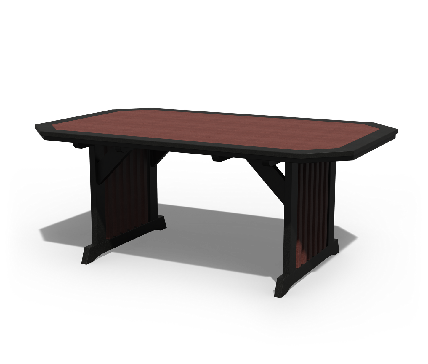 Patiova Recycled Plastic 4'x6' English Garden Dining Table - LEAD TIME TO SHIP 4 WEEKS