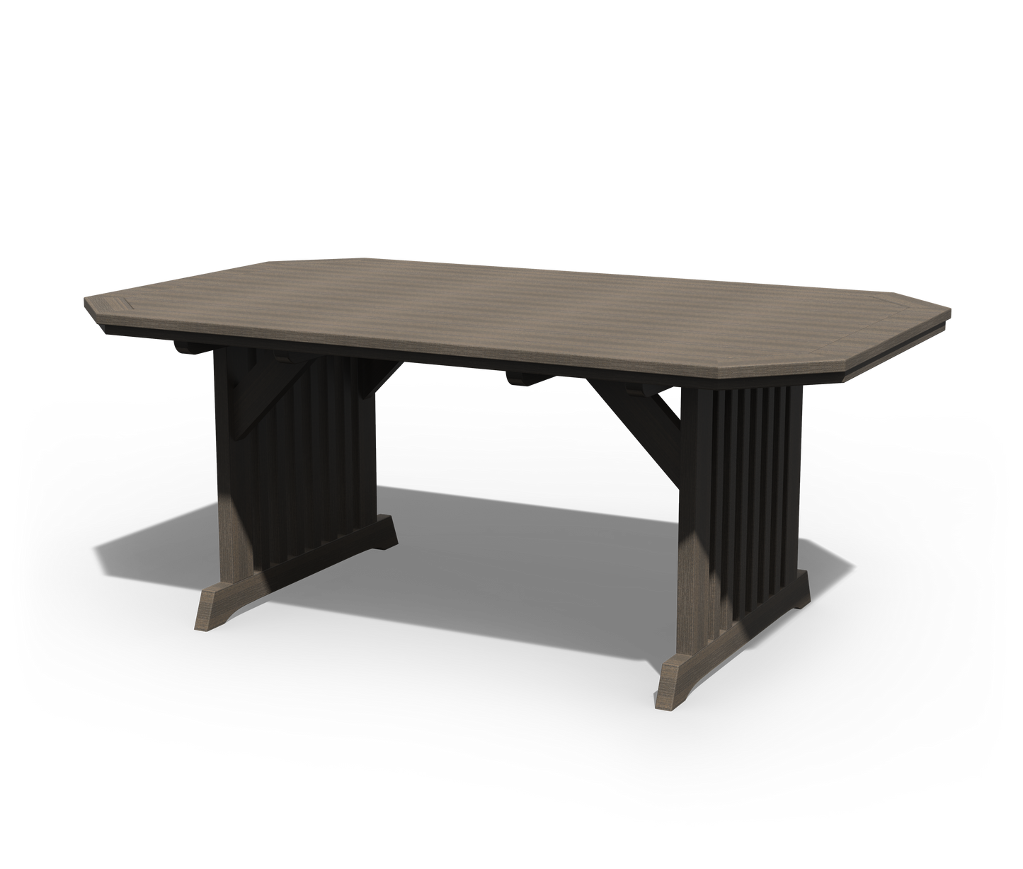 Patiova Recycled Plastic 4'x6' English Garden Dining Table - LEAD TIME TO SHIP 4 WEEKS