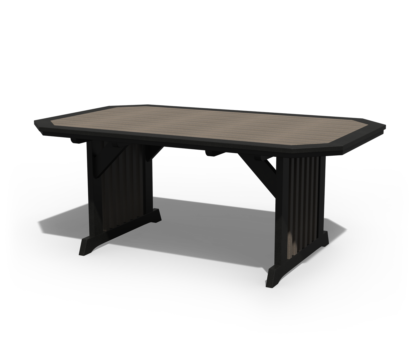 Patiova Recycled Plastic 4'x6' English Garden Dining Table - LEAD TIME TO SHIP 4 WEEKS