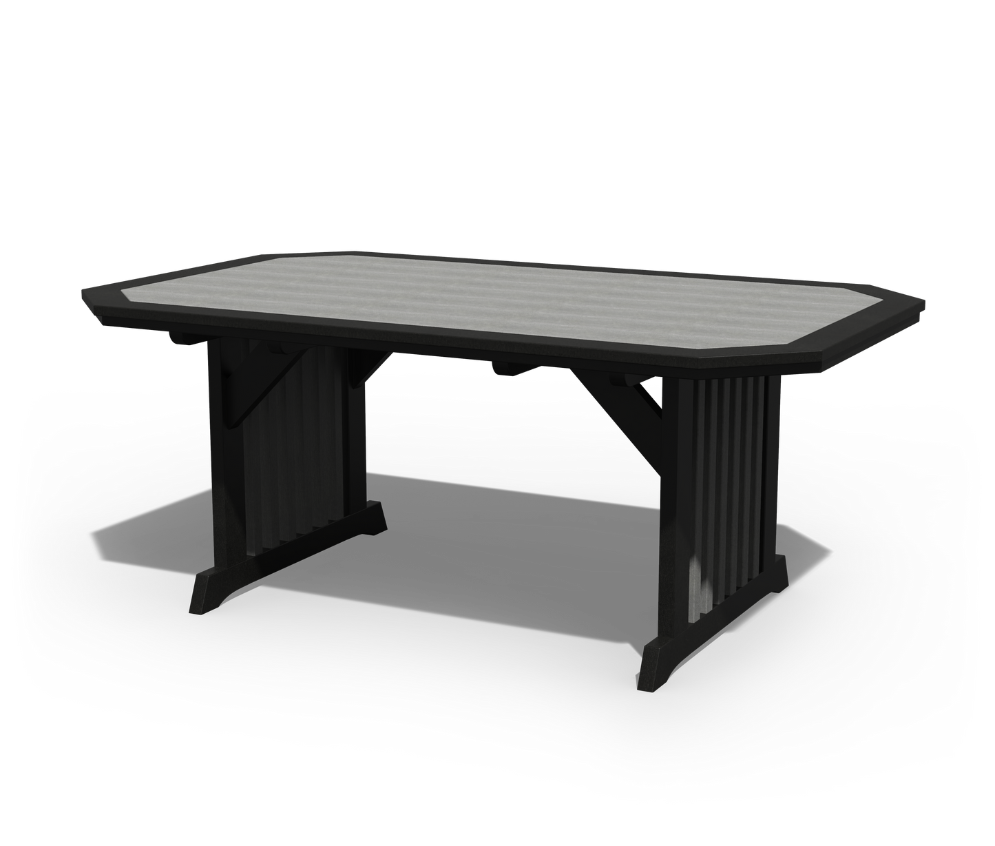 Patiova Recycled Plastic 4'x6' English Garden Dining Table - LEAD TIME TO SHIP 4 WEEKS