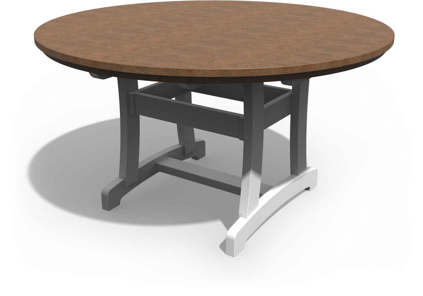 Patiova Recycled Plastic 54" Round Legacy Dining Table - LEAD TIME TO SHIP 4 WEEKS