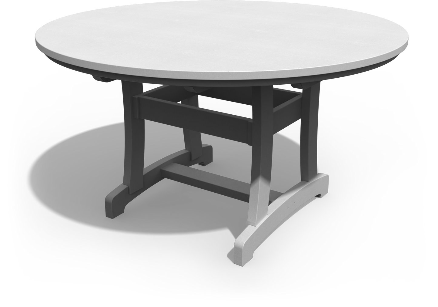 Patiova Recycled Plastic 54" Round Legacy Dining Table - LEAD TIME TO SHIP 4 WEEKS