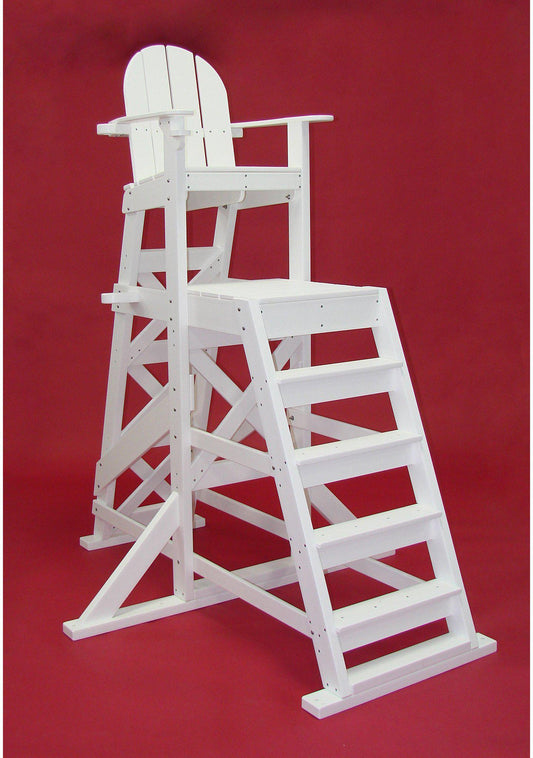 Tailwind Furniture Recycled Plastic TLG535 Tall Lifeguard Chair - With Front Ladder - Rocking Furniture